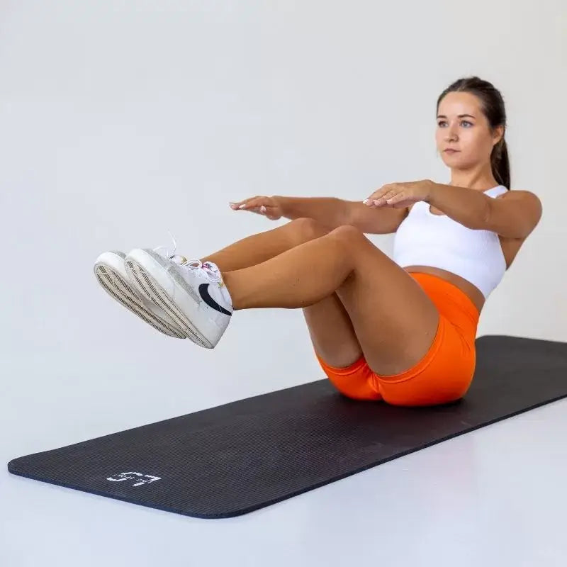 Exercise | Yoga | Mat | Fitness Equipment | 1cm thickness: Black