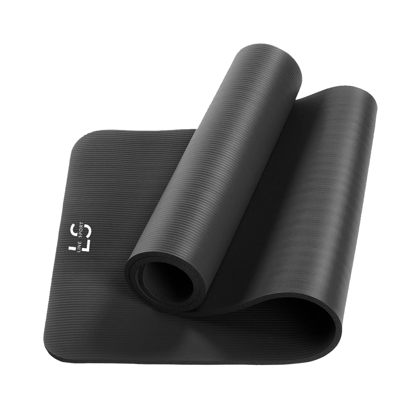 Exercise | Yoga | Mat | Fitness Equipment | 1cm thickness: Black